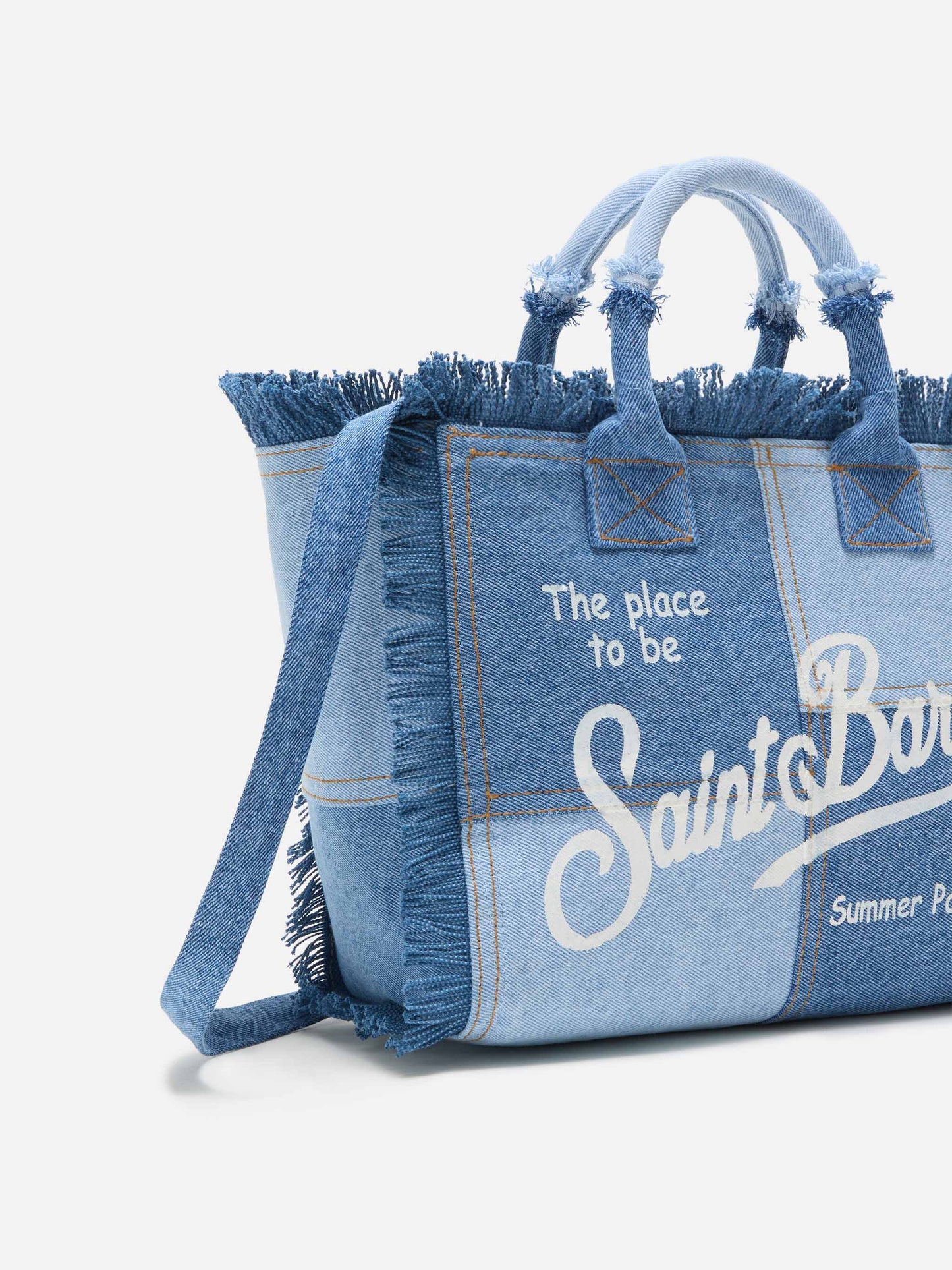 Borsa Colette in denim patchwork