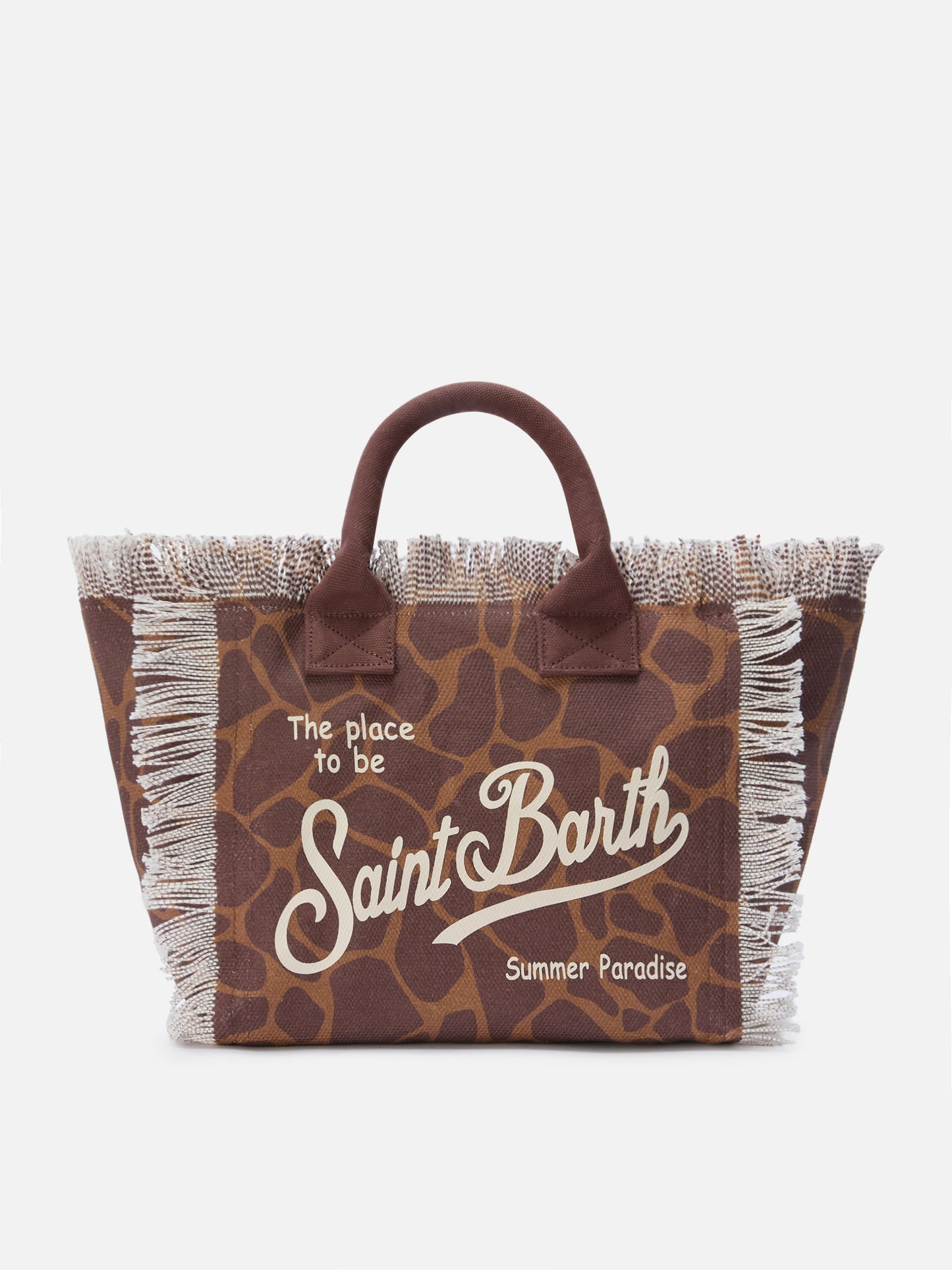 Colette canvas bag with animalier pattern