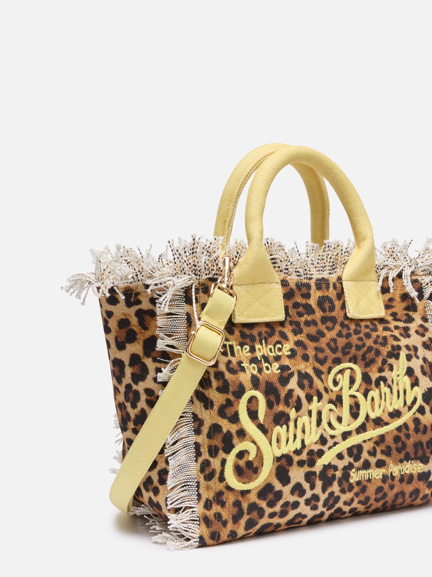 Colette-Handtasche aus Baumwollcanvas mit Animal-Print