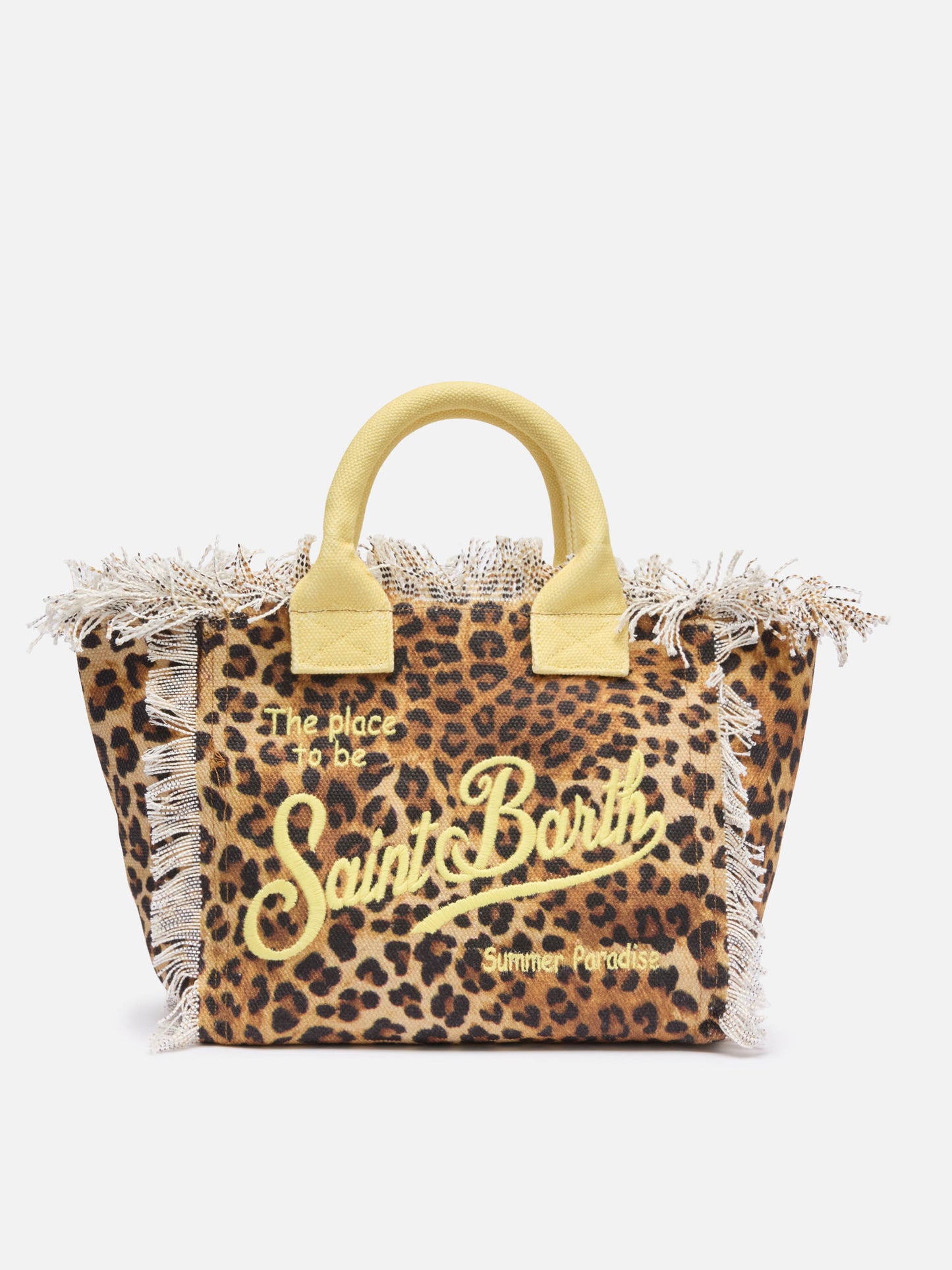 Colette-Handtasche aus Baumwollcanvas mit Animal-Print
