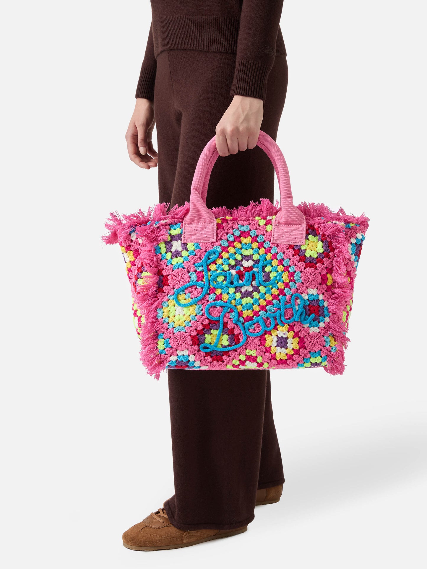 Borsa a mano Colette crochet rosa