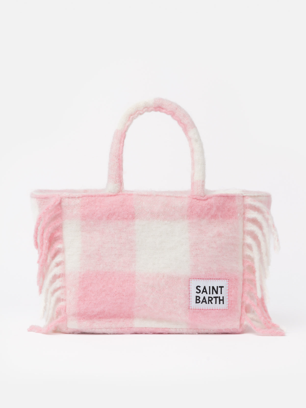 Colette-Deckenhandtasche mit Karodruck