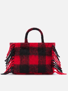 Colette blanket handbag with check print