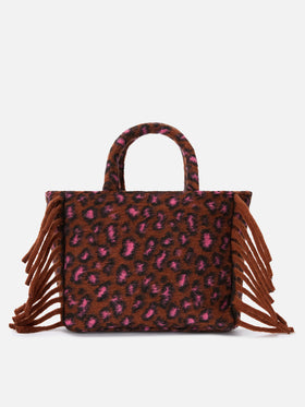 Colette Blanket handbag with animalier print