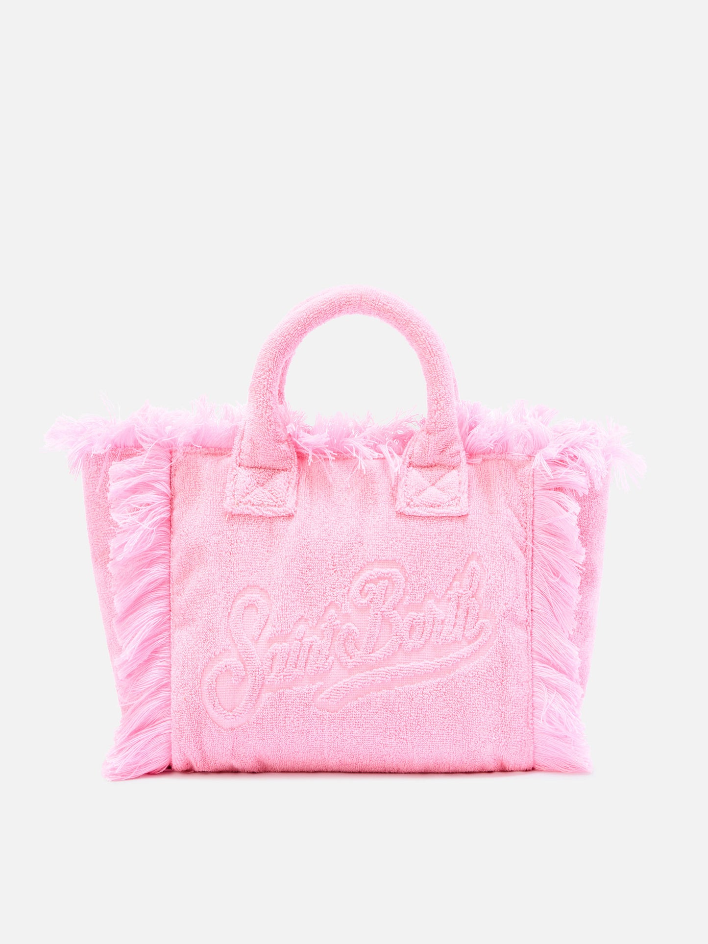 Borsa Colette in tessuto effetto spugna rosa