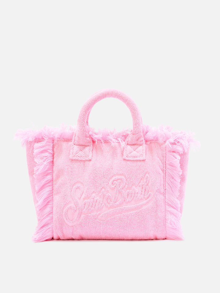 Borsa Colette in tessuto effetto spugna rosa