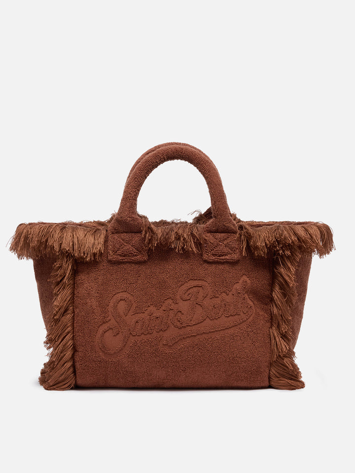 Colette Terry embossed brown handbag