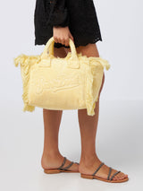 Yellow Colette Terry embossed handbag