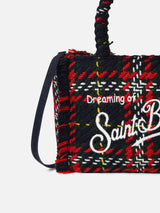 Colette wooly handbag with maxi tartan pattern