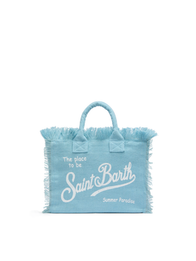 Colette linen light blue handbag - MC2 Saint Barth