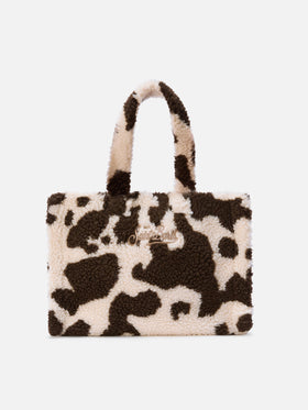 Borsa a mano Colette Teddy in sherpa muccato