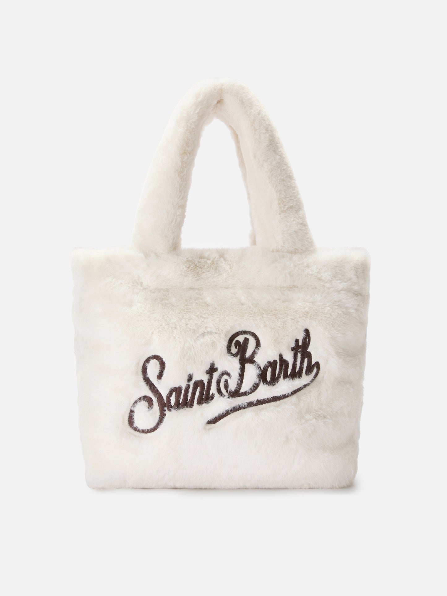 Colette Soft Handbag in white faux fur