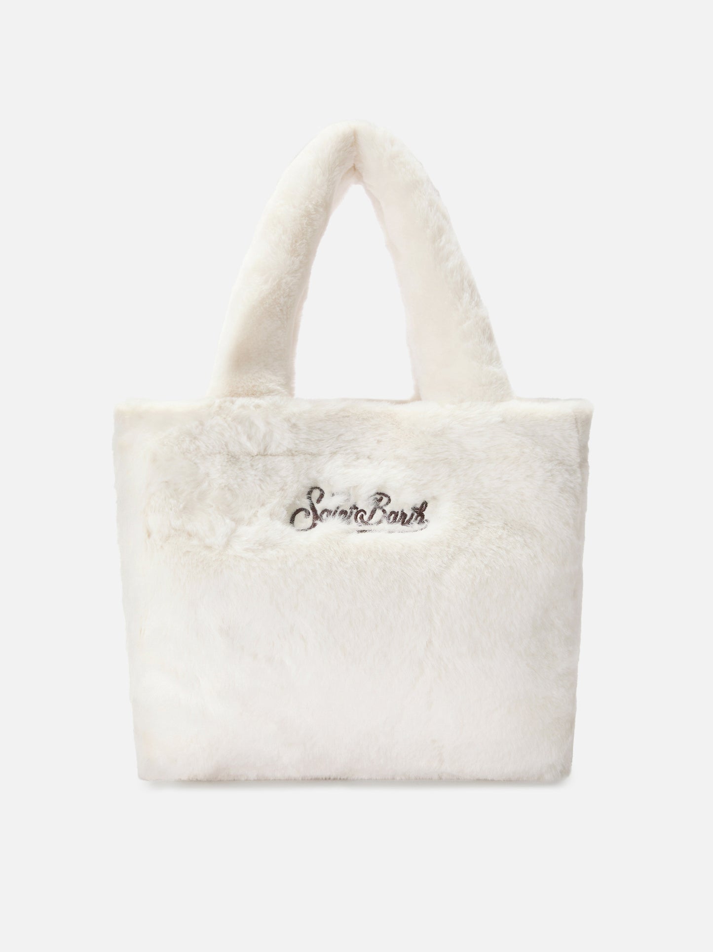 Colette Soft Handbag in white faux fur