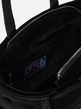 Colette Velvet Handbag in black velvet