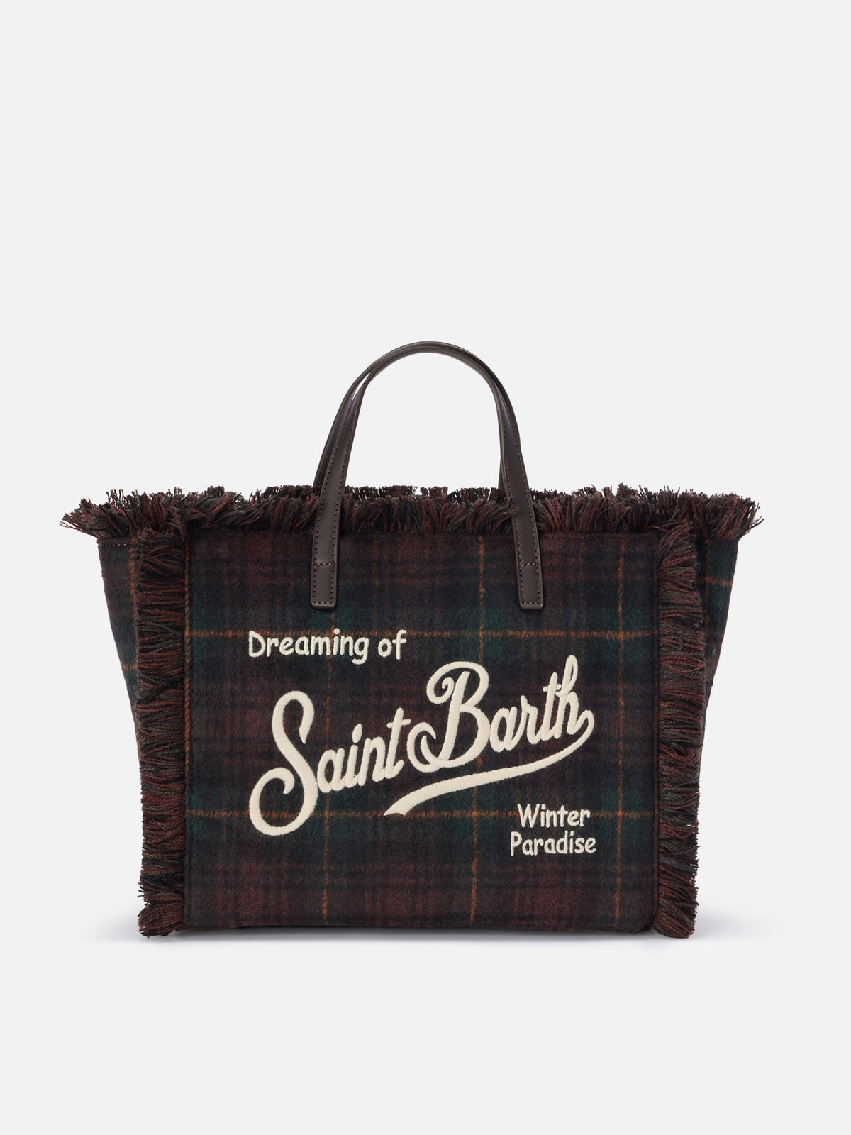 Wolltasche Colette mit Tartanmuster 