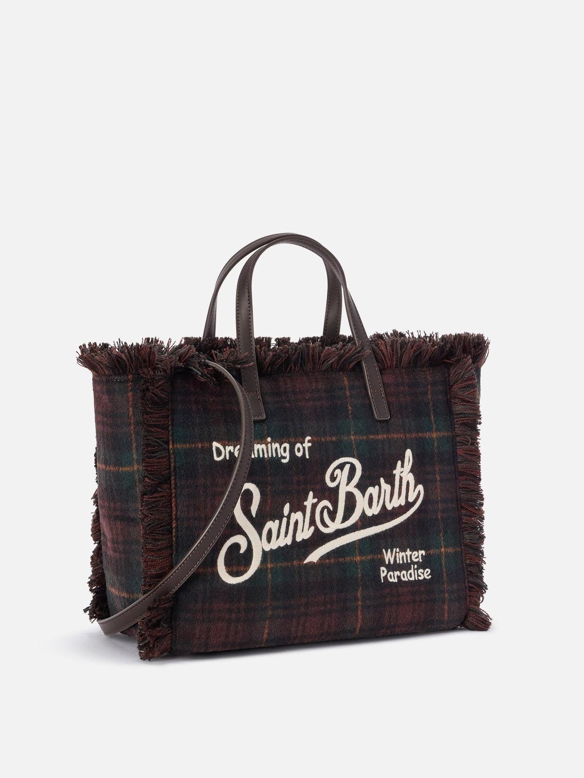 Wolltasche Colette mit Tartanmuster 