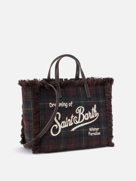 Wolltasche Colette mit Tartanmuster 