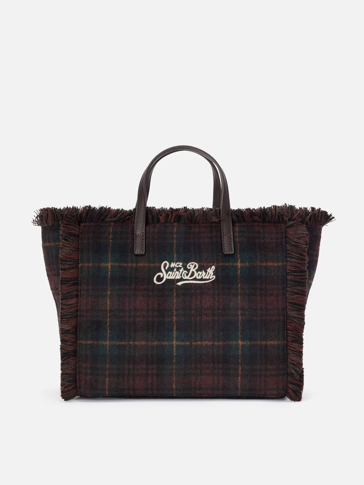 Wolltasche Colette mit Tartanmuster 