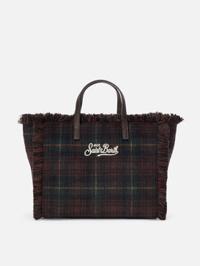 Wolltasche Colette mit Tartanmuster 