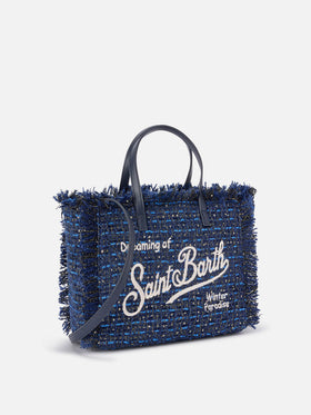 Bolso Navy blue Colette con hilos de lurex y bordado con logotipo 