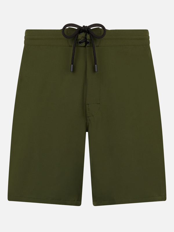 Costume da bagno da uomo Comfort Surf di colore verde militare