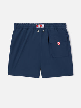 Blaue bequeme Badeshorts für Jungen in Navy 