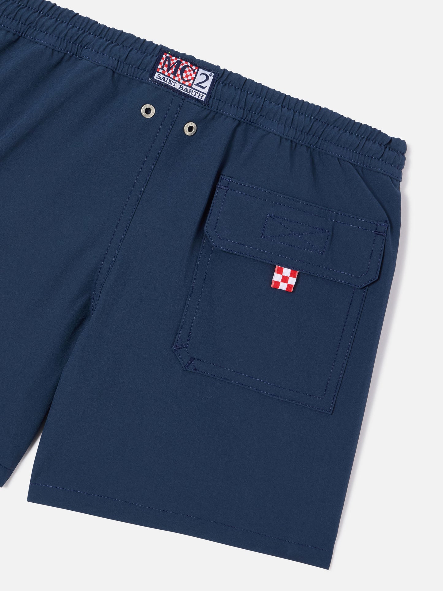 Blaue bequeme Badeshorts für Jungen in Navy 