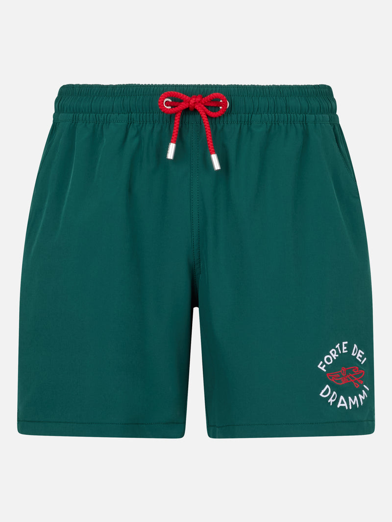 Man Comfort Badeshorts mit „Forte dei Drammi“-Stickerei | INSULTI LUMINOSI SONDEREDITION