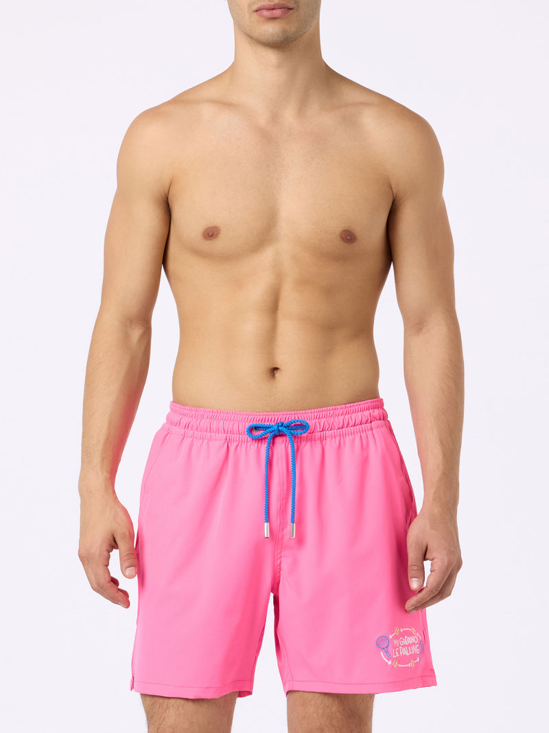 Man Comfort swim shorts with Mi girano le palline embroidery | INSULTI LUMINOSI SPECIAL EDITION