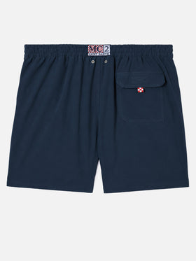 Marineblaue Comfort-Badeshorts mit Sapore di Mare-Stickerei | SAPORE DI MARE SPECIAL EDITION 
