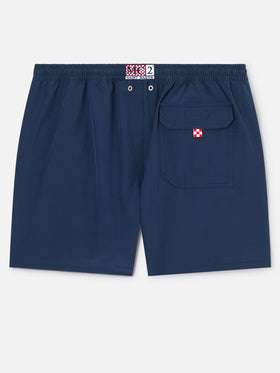 Comfort swim shorts in blue with Gin Gin embroidery