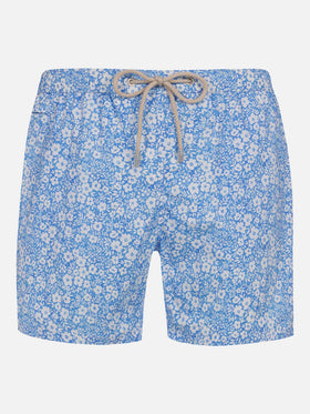 Short de bain classique stretch Comfort Light à imprimé floral 