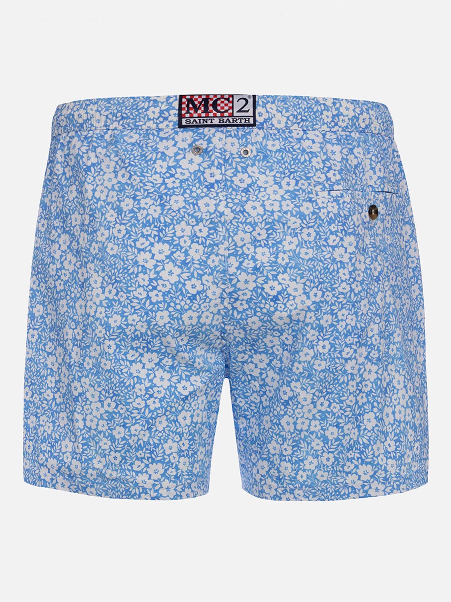 Short de bain classique stretch Comfort Light à imprimé floral 