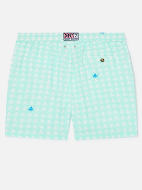 Comfort Light swim shorts with octopus print