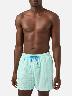 Comfort Light swim shorts with octopus print