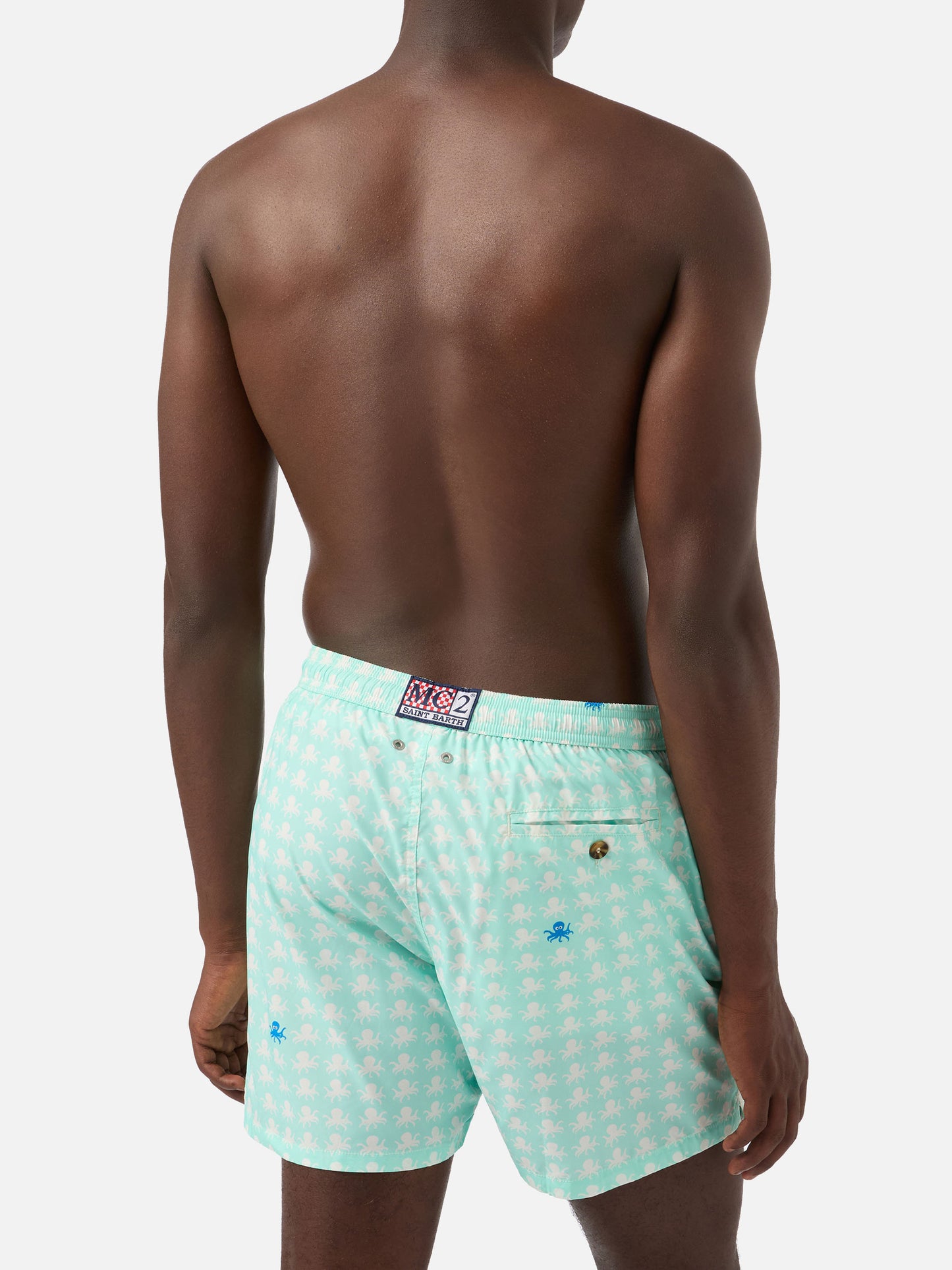 Comfort Light swim shorts with octopus print
