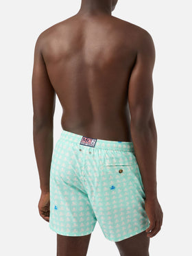 Comfort Light swim shorts with octopus print