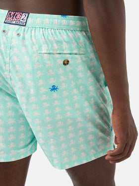 Comfort Light swim shorts with octopus print