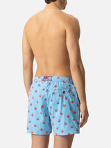 Comfort Light swim shorts with crabs print