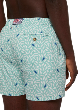 Badeshorts Comfort Light mit Seepferdchen-Print