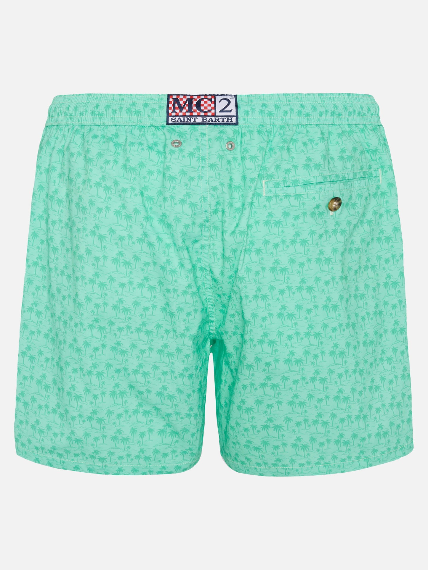 Comfort Light Badeshorts mit Palmen-Print