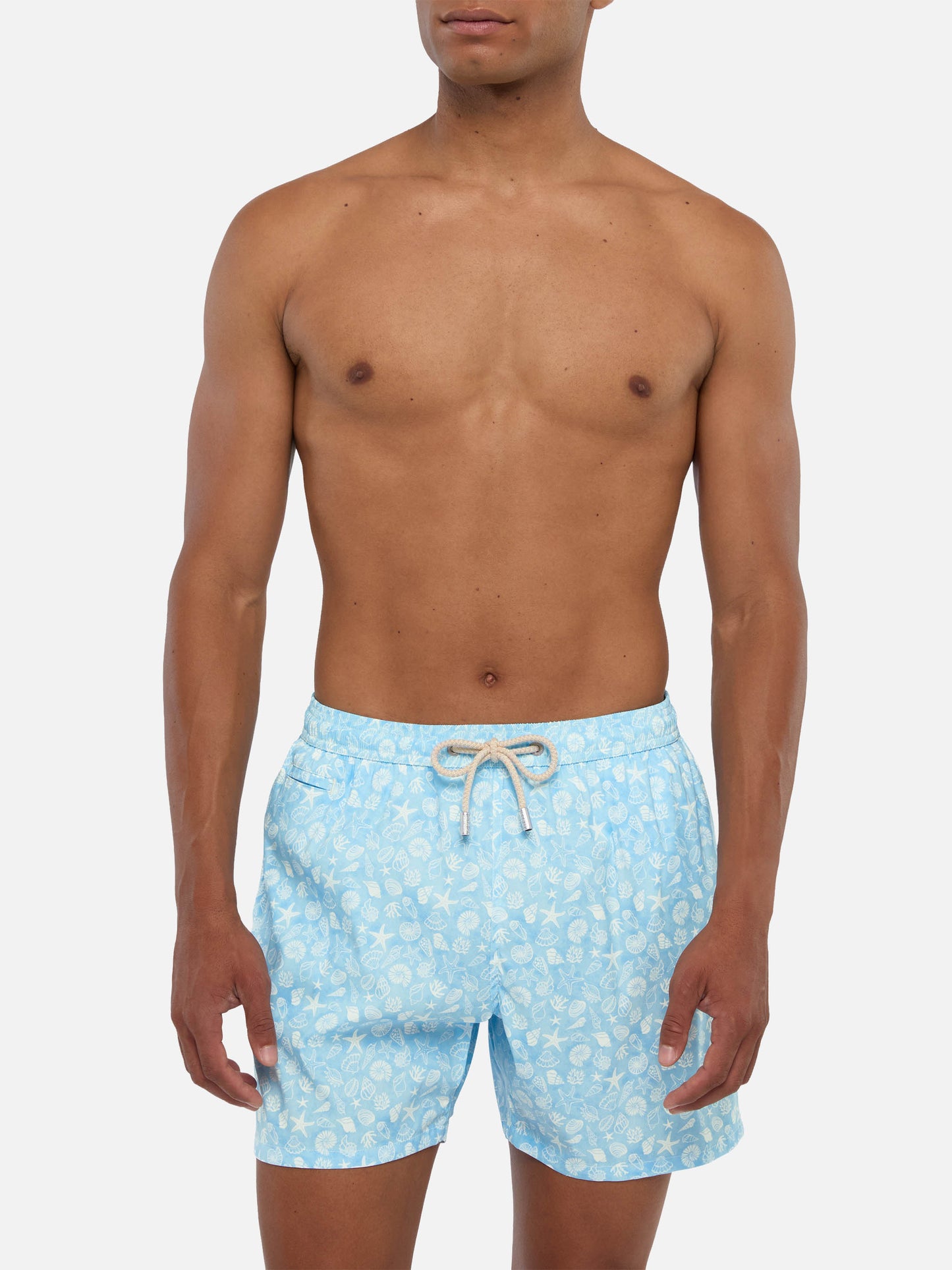Comfort Light Badeshorts mit Muschel-Print