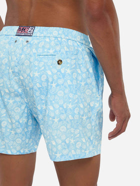 Comfort Light Badeshorts mit Muschel-Print