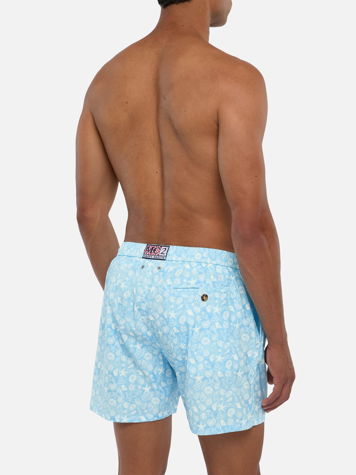 Comfort Light Badeshorts mit Muschel-Print