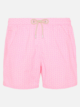Comfort Light Badeshorts mit Fisch-Print