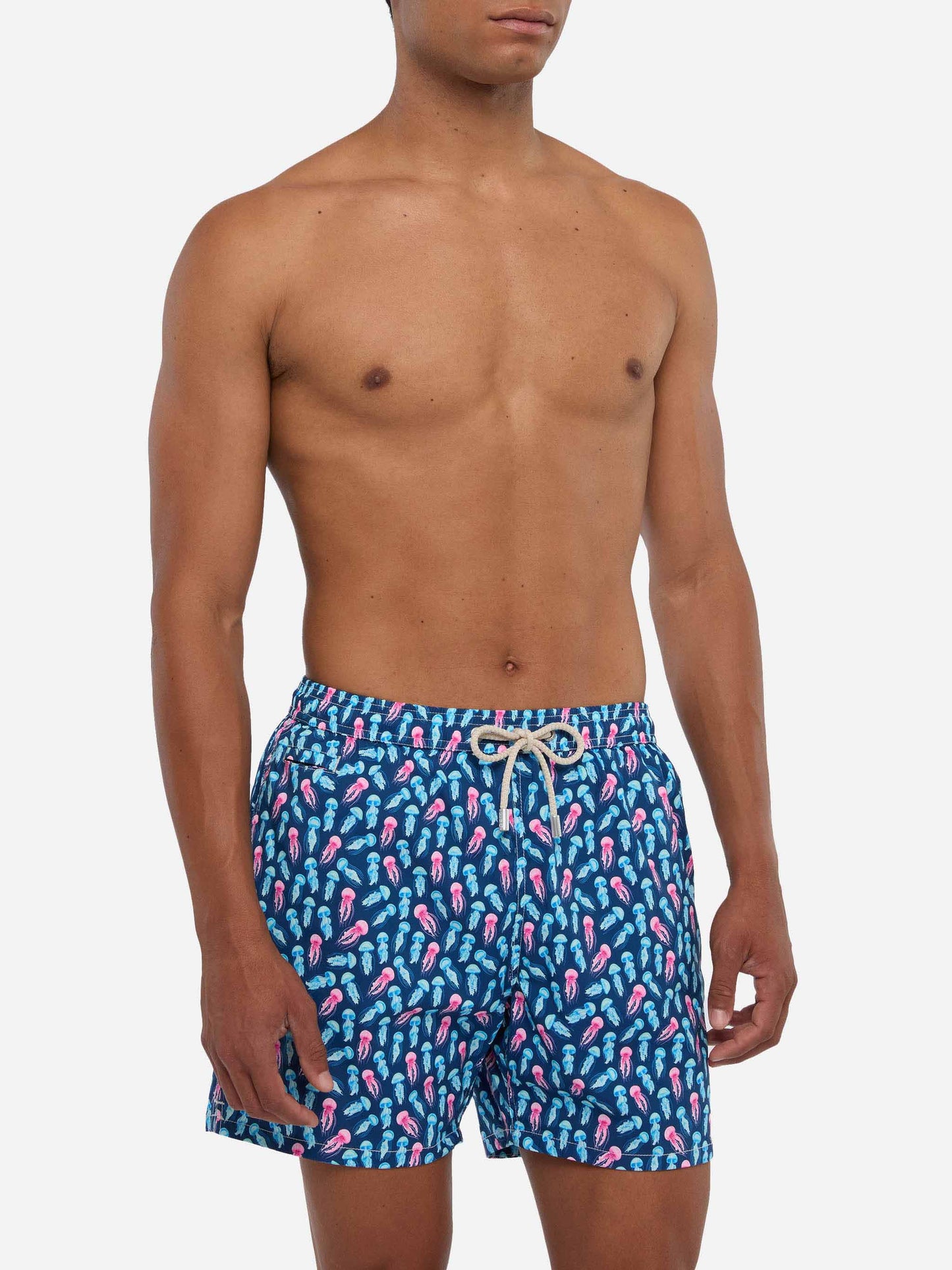 Comfort Light swim shorts with jellyfish print