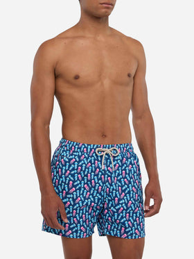 Comfort Light swim shorts with jellyfish print