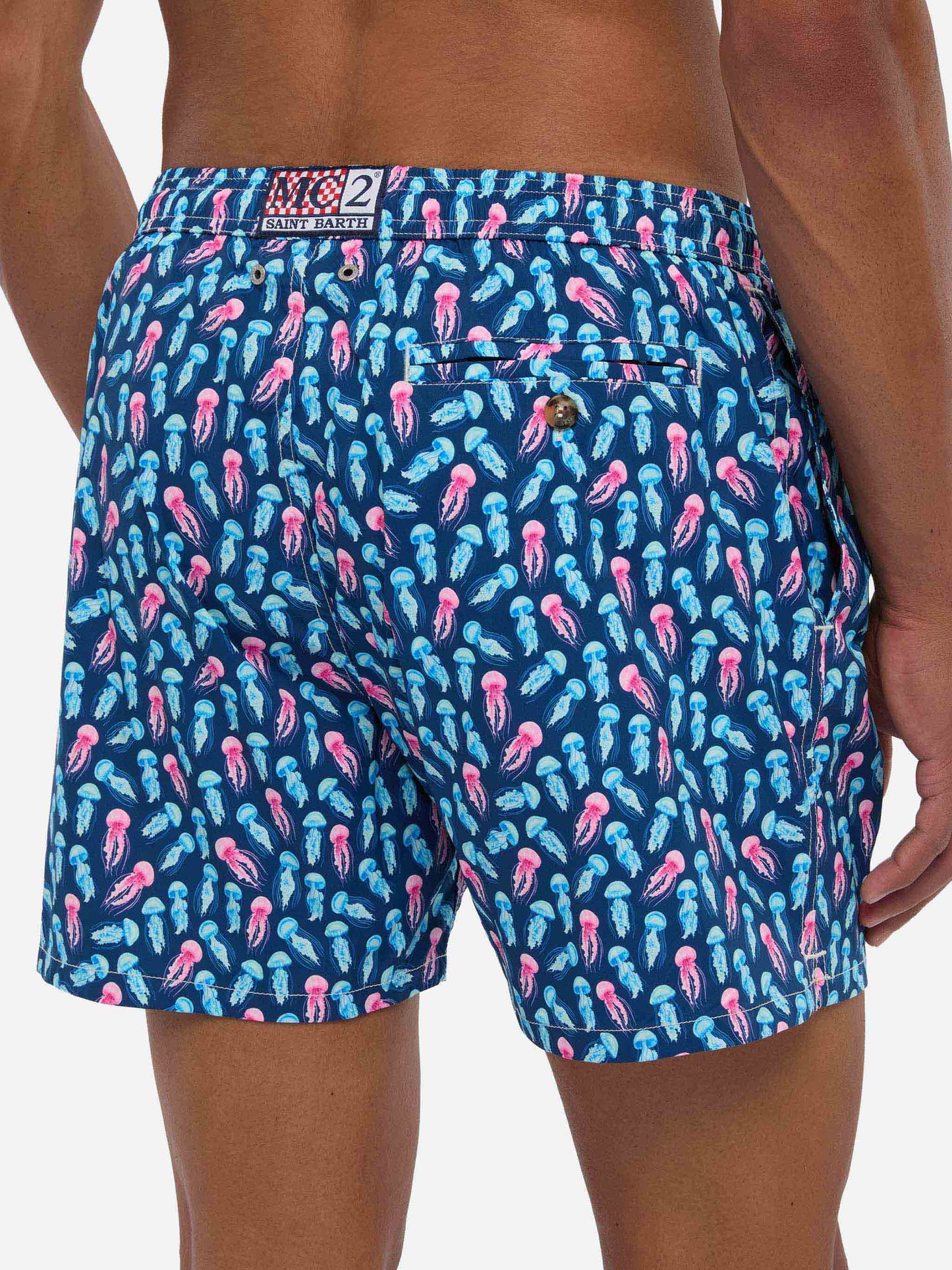 Comfort Light swim shorts with jellyfish print
