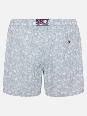 Comfort Light Badeshorts mit Muschel-Print