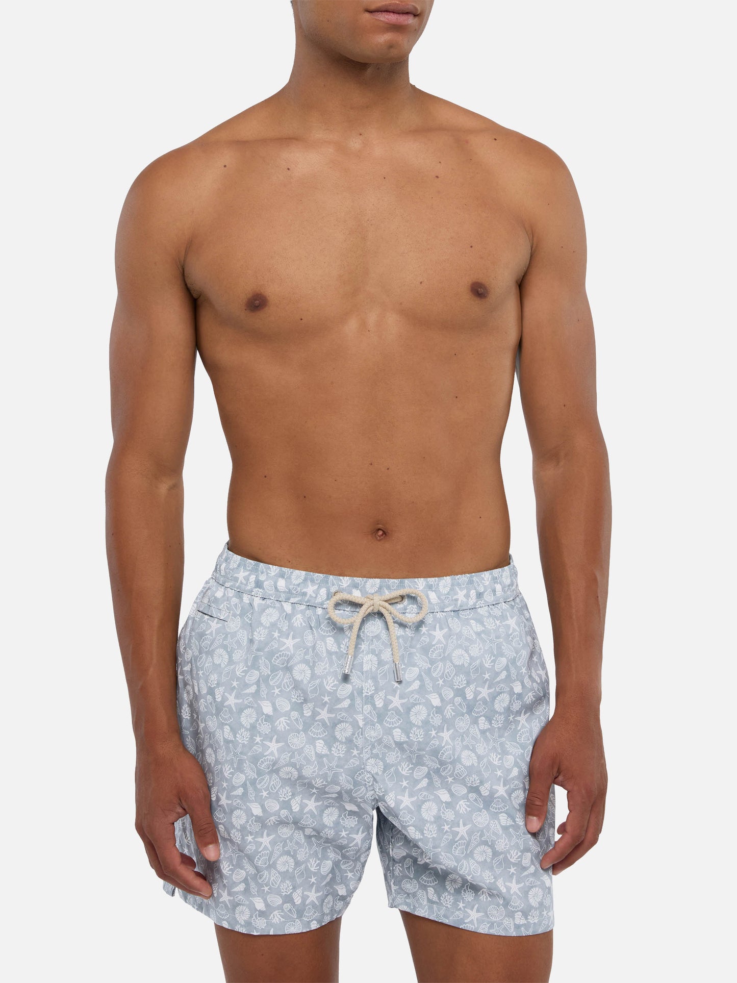 Comfort Light Badeshorts mit Muschel-Print